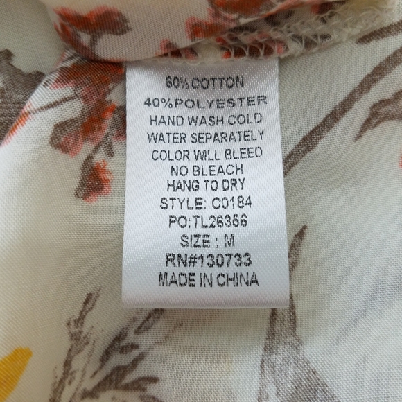 Umgee Floral Boho Keyhole Bell Sleeve Tunic Dress - Picture 10 of 10